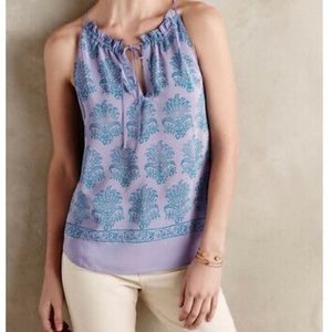 Anthropologie HG in Paris Silk Tank US6